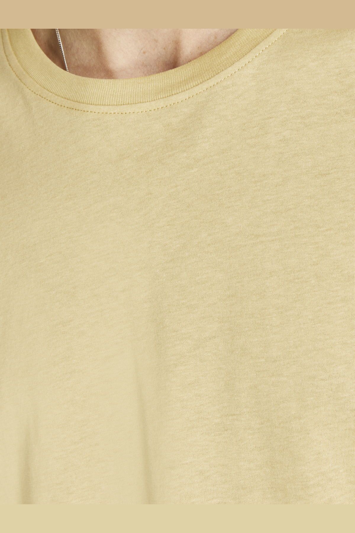تی شرت زرد مردانه Jack & Jones Jorbrink Tee Ss Crew Neck Noos Jack & Jones
