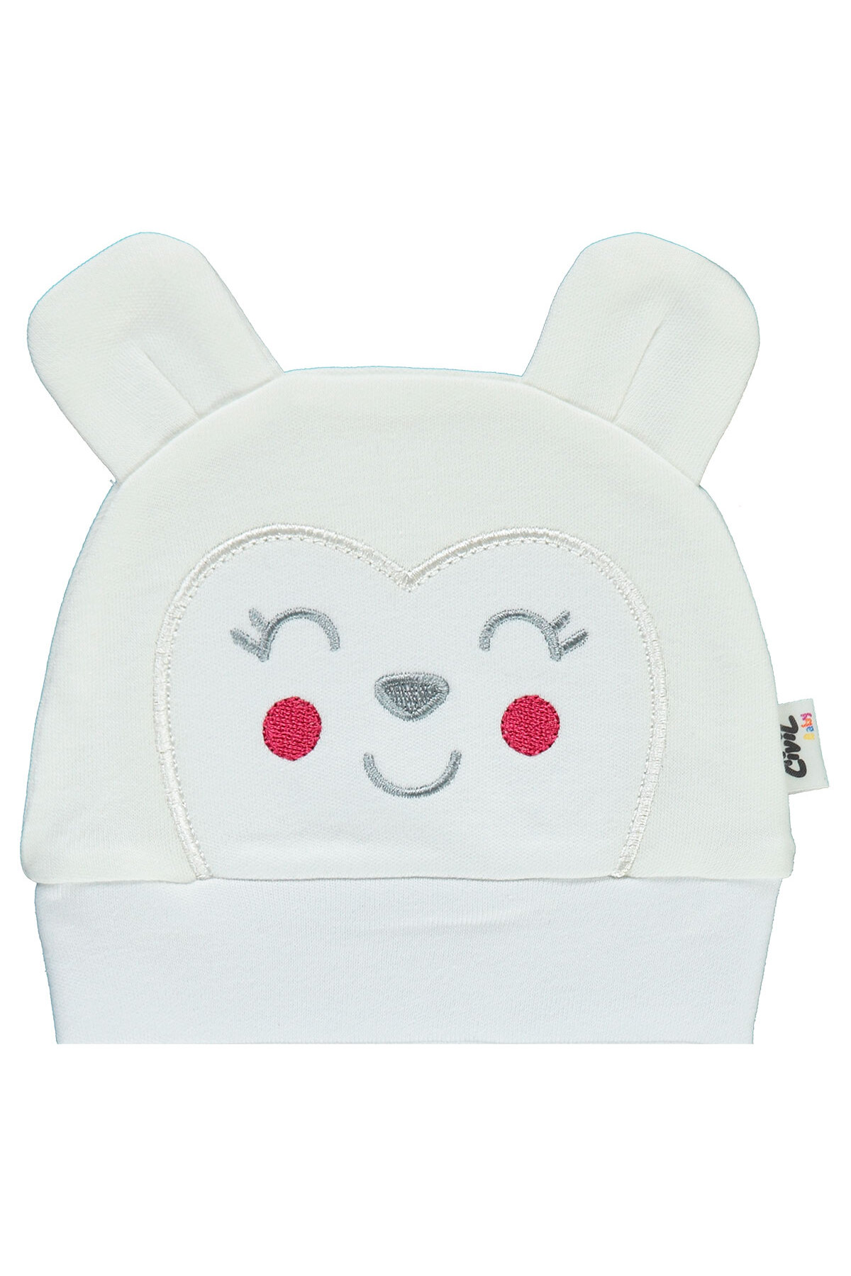 سیویل بیبی کلاه بافتنی گوشدار نوزادی 0-3 ماه سفید سیویل بیبی کلاه بافتنی گوشدار نوزادی 0-3 ماه سفید