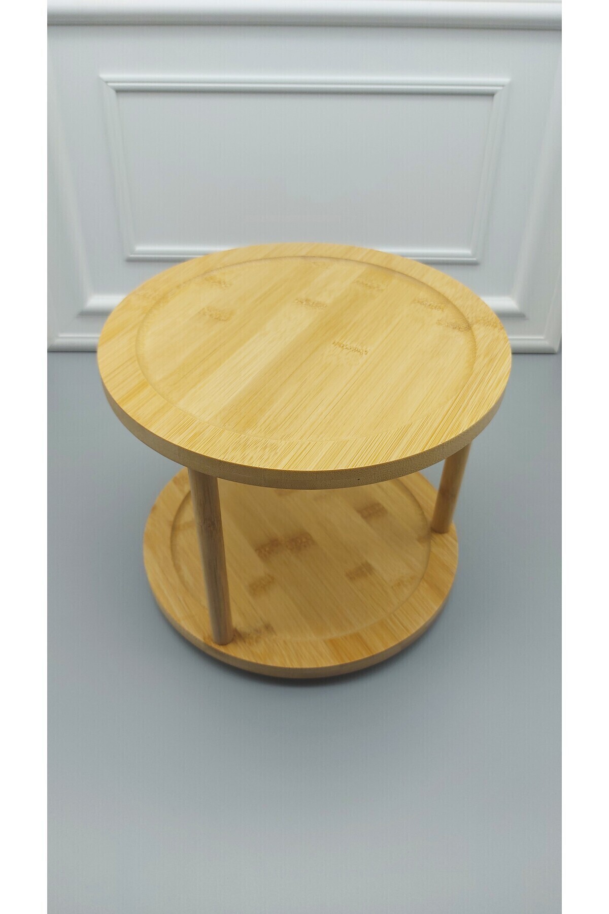 MİEN-Bamboo Rotating Serving Rack Rotating Stand Rotating Spice Rack 3