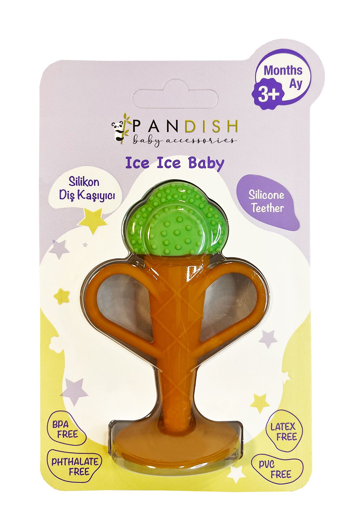 pandish Ice Ice Baby Pistacchio - Прорезыватель для зубов с фисташковым мороженым ICEICEBABY