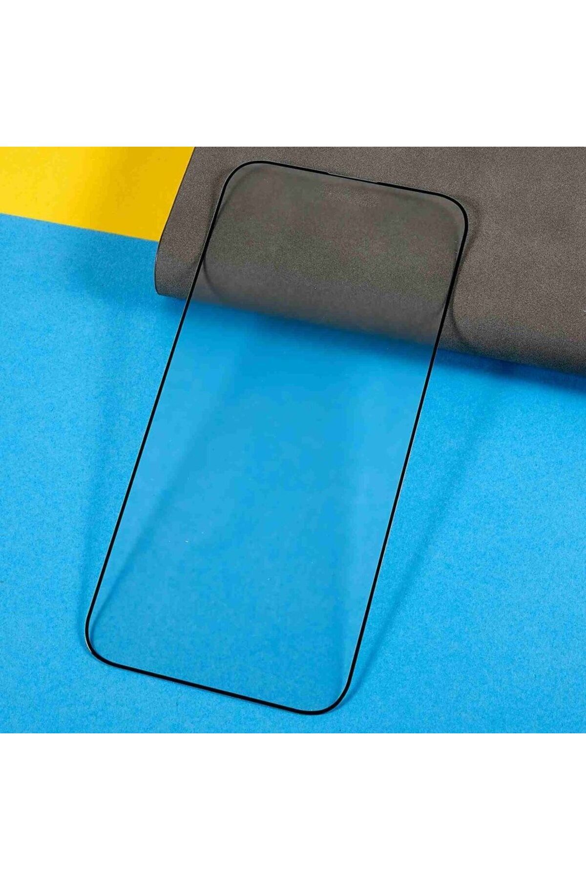 Iphone 14 Pro Max Tam Kaplayan Çerçeveli Kırılmaz Temperli Ekran Koruyucu Cam 2