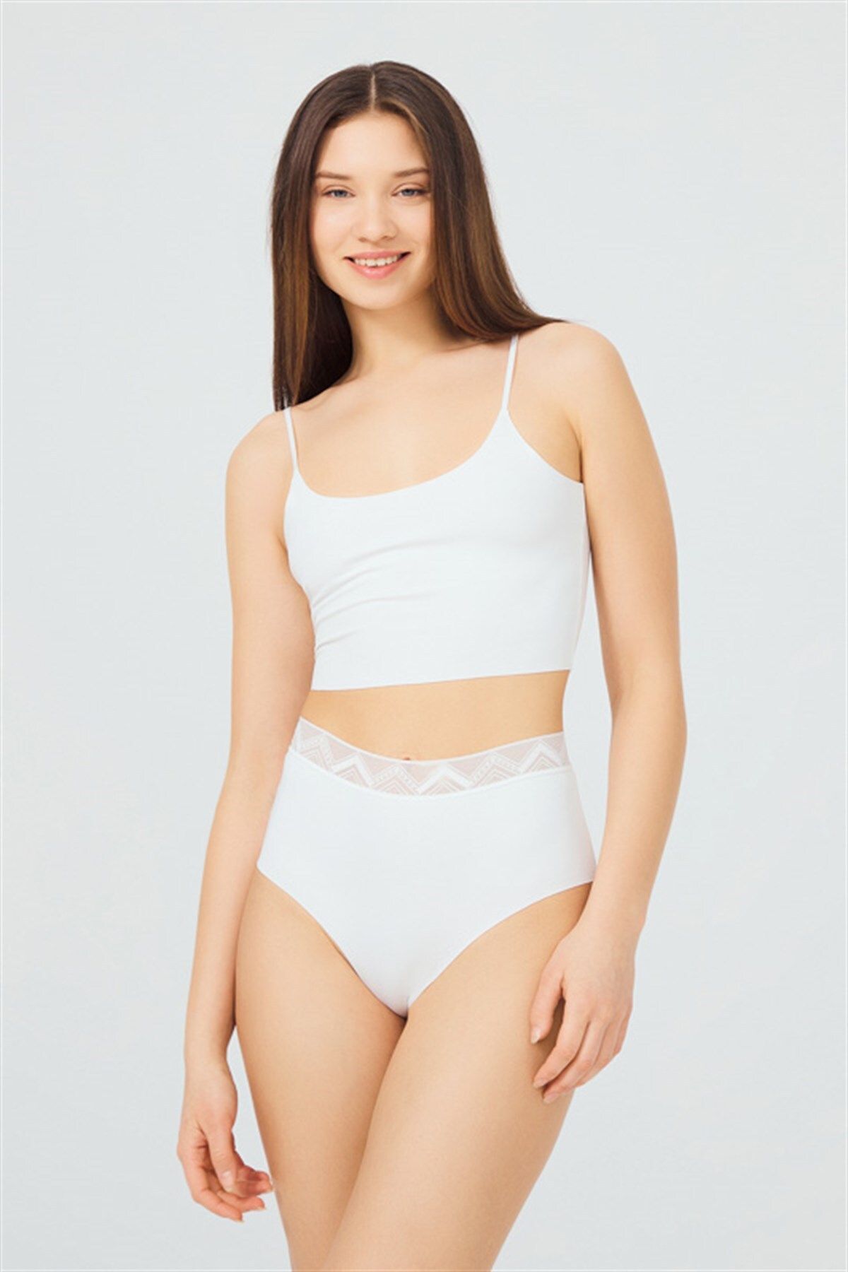 Cottonhill-Basic High Waist Laser Cut Bikini Panties 3 Pack 3