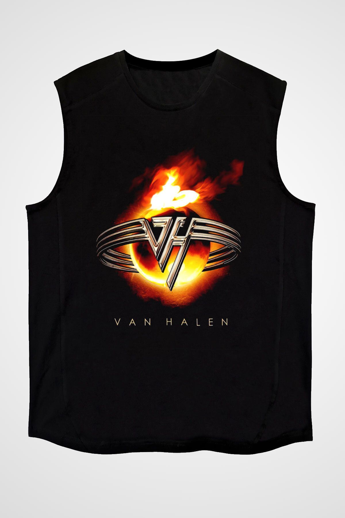 tf ti ortfabrikas Van Halen Siyah Kolsuz Ti ort T Shirt Fiyat Yorumlar Trendyol