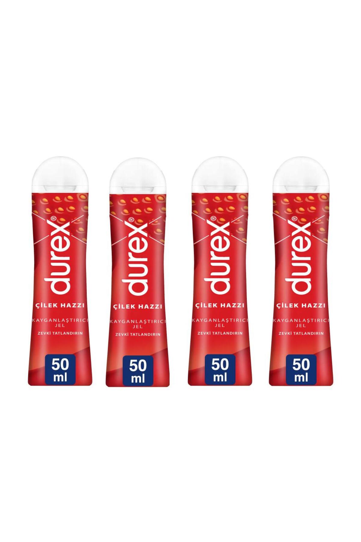 Durex Play Kayganlaştırıcı Jel Çilek Hazzı 50ml X 4 Adet