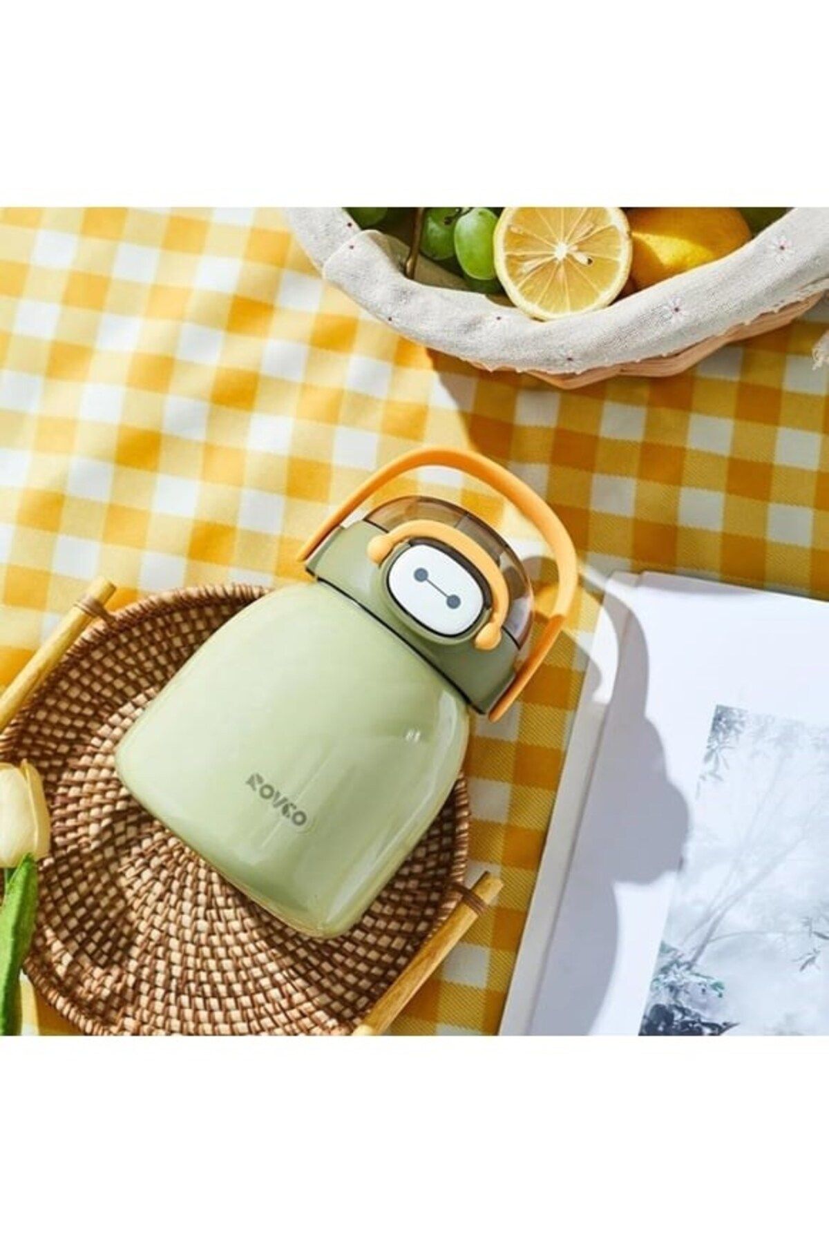 قمقمه و فلاسک زرد Rovco Steel Patara 1000ml سبز Vagonlife