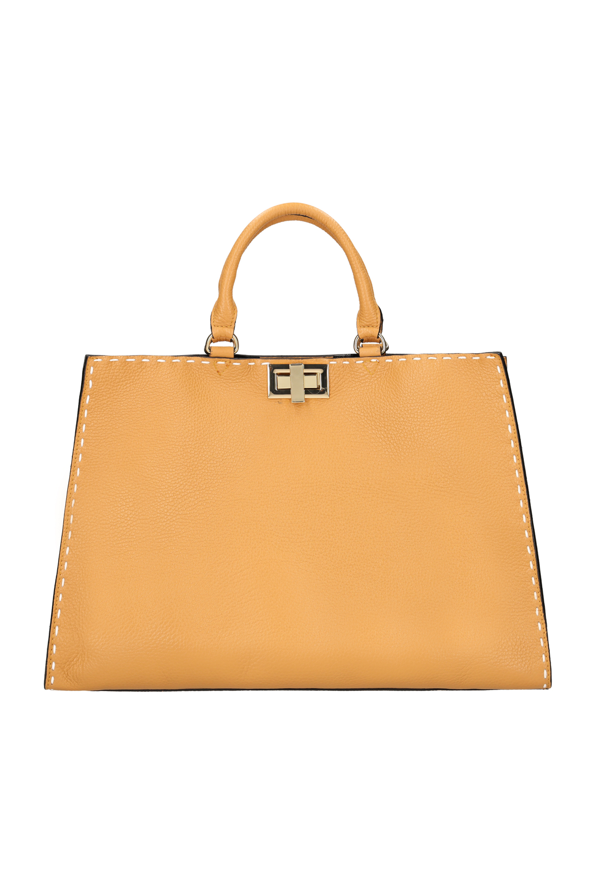 usha black label-Henkeltasche aus Leder 1
