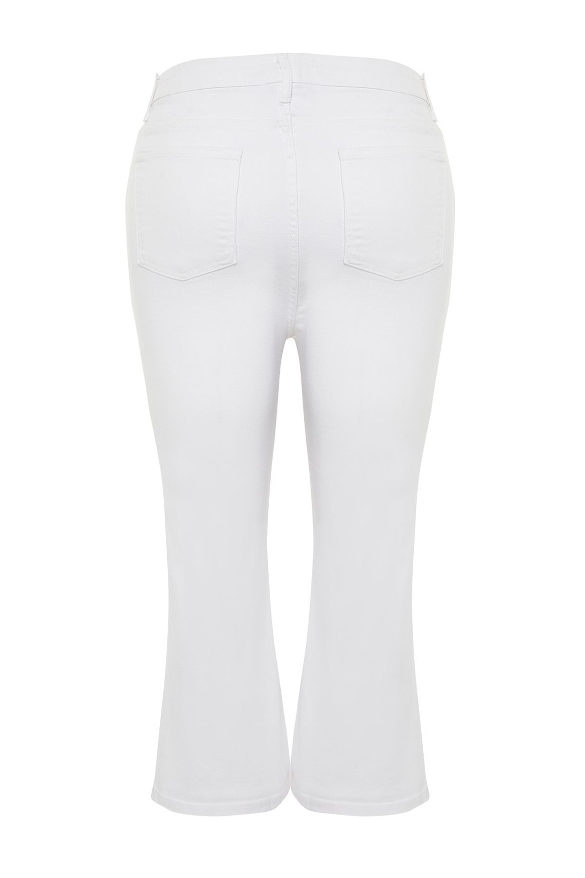 Trendyol Curve-High Waist Plus Size Jeans - Short Spanish Leg TBBSS24CJ00019 8