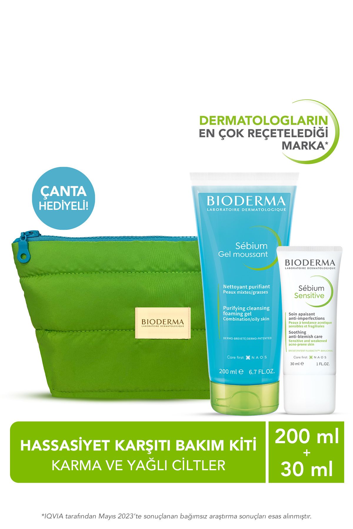 Bioderma Akne Eğilimli Ciltler için Hassasiyet Karşıtı Bakım Kiti 1002999142