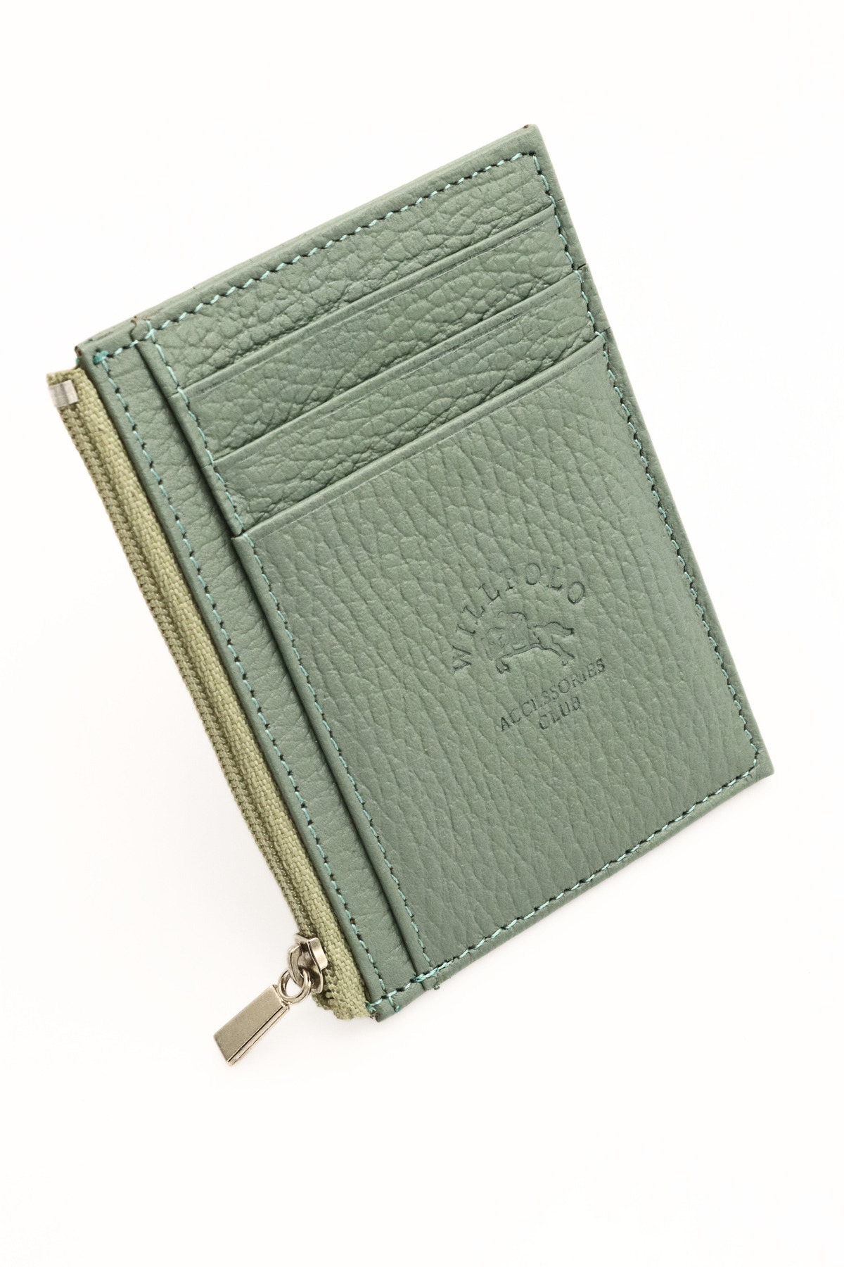 85 Genuine Leather Zipper Compartment  Coin Compartment Women Men Card Holder Wallet
