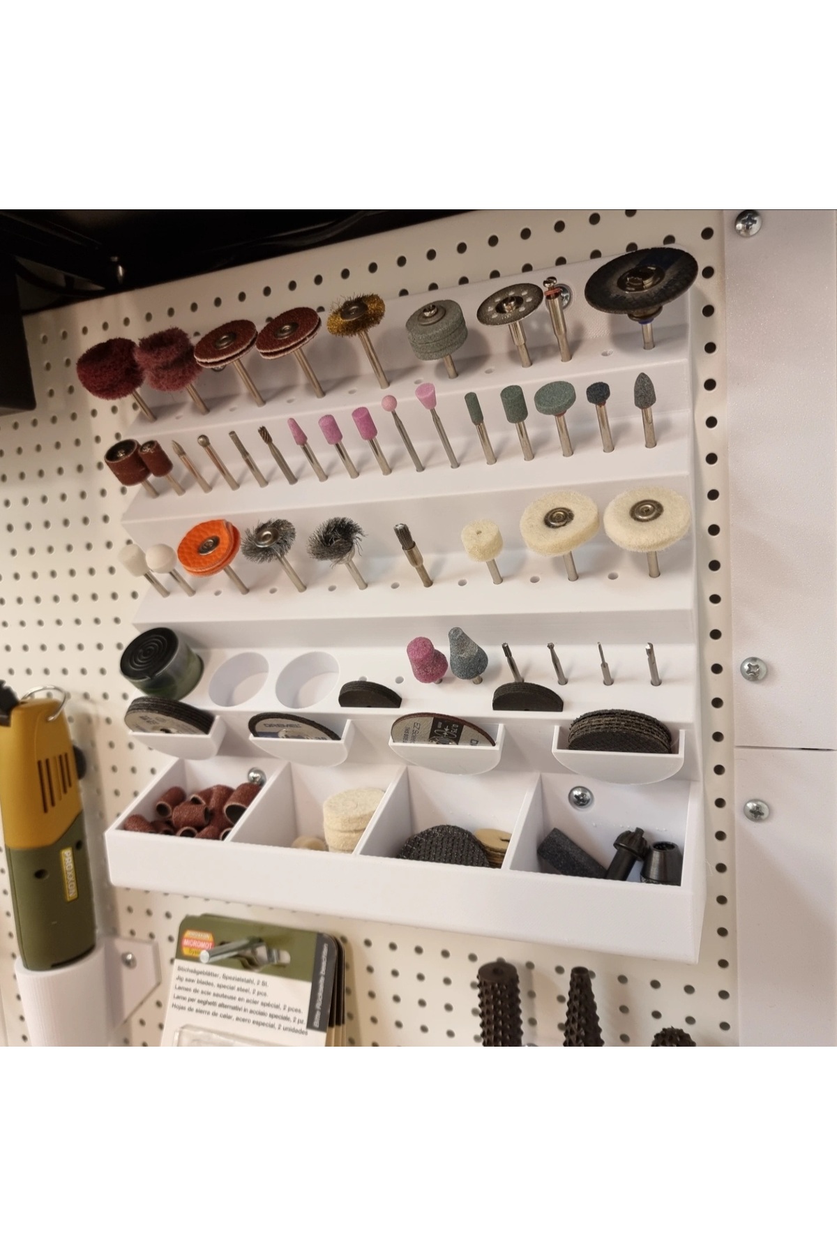 Dremel Tool Wall Organizer Bits Box