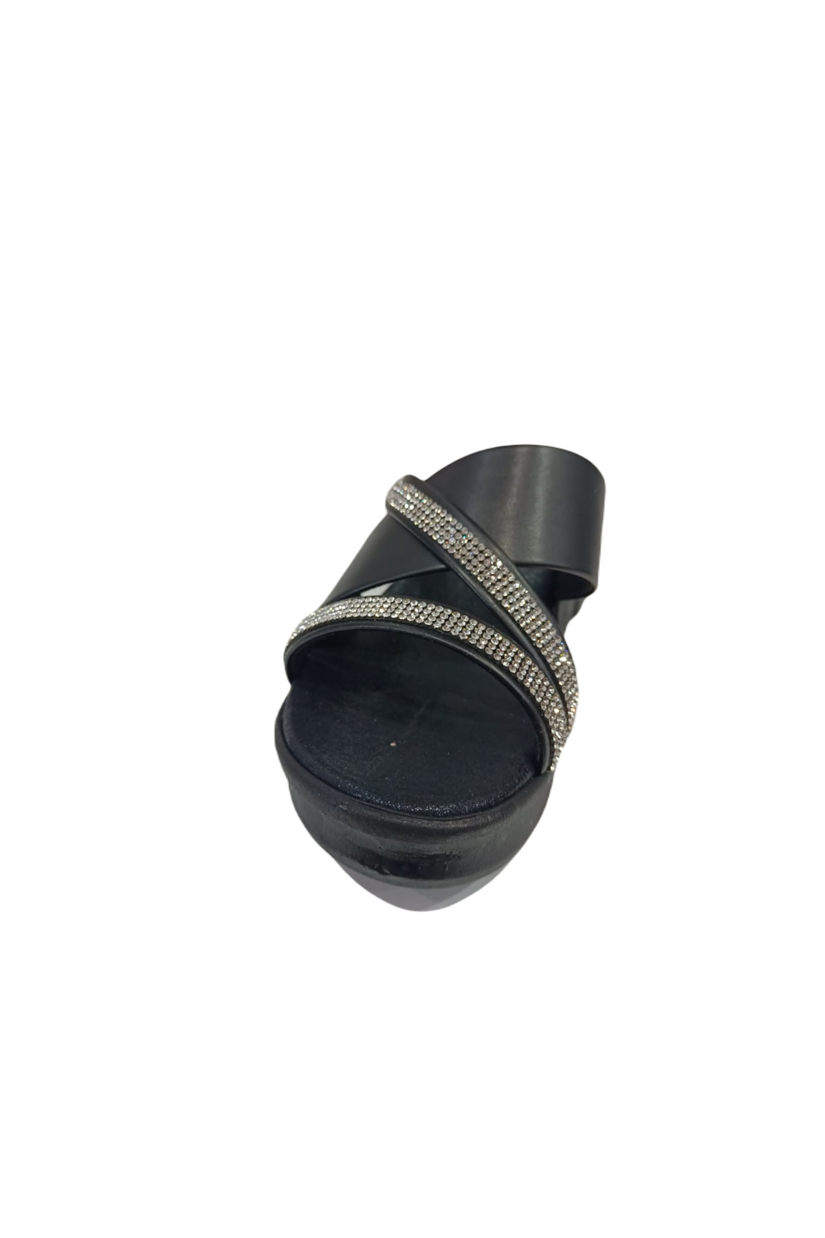 دمپایی Pierre Cardin پیر کاردین زنانه زیره پر مشکی 3514 اورجینال - تصویر 3