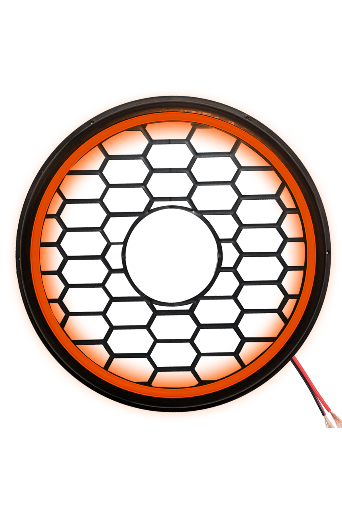 Poke Ledli 30cm Bass Kapak 12v Poke PK-5603, Kırmızı