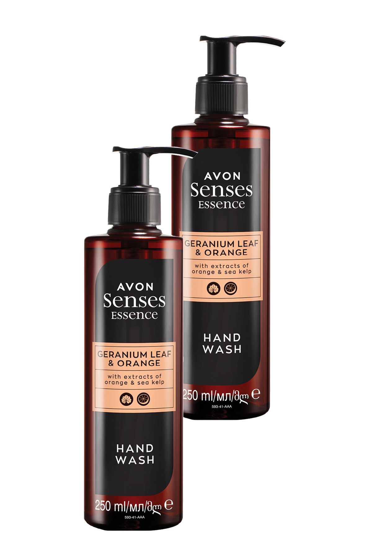 صابون مایع دستی معطر برگ شمعدانی Senses Essence و پارتاچال 250 میلی لیتر. مجموعه دو تایی Avon