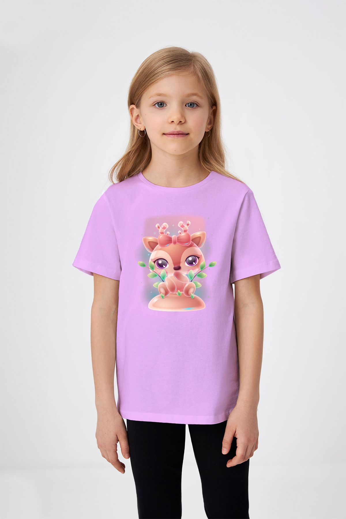 ADABEBEK Tricou Pentru Fetiță Cu Imprimeu Little Gazelle Femeie - 13–14 years