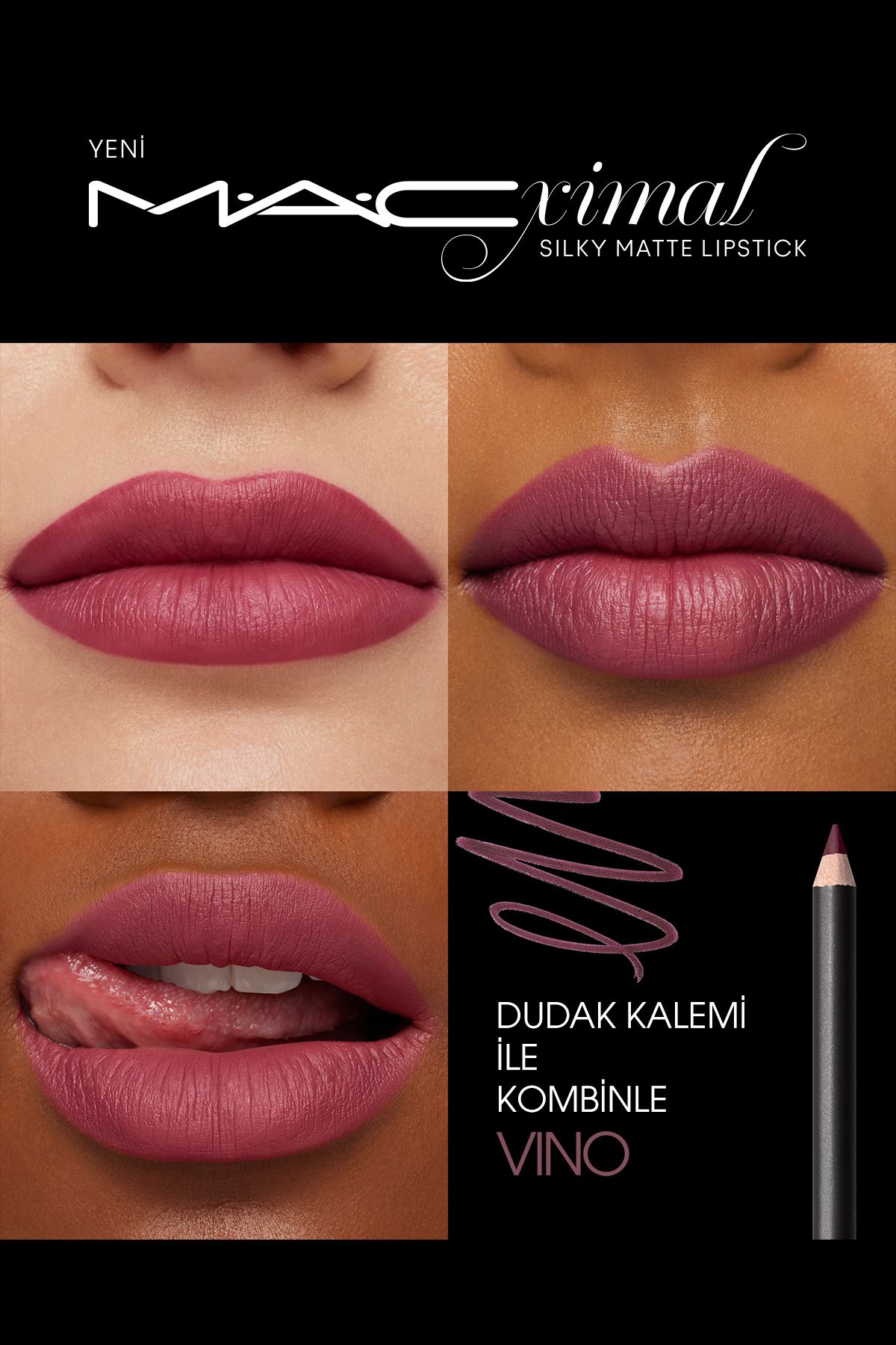M.A.C-M·A·CXIMAL Silky Matte Lipstick-Captive Audience-Intense Color-Providing Moisturizing Lipstick 3.5 g 5
