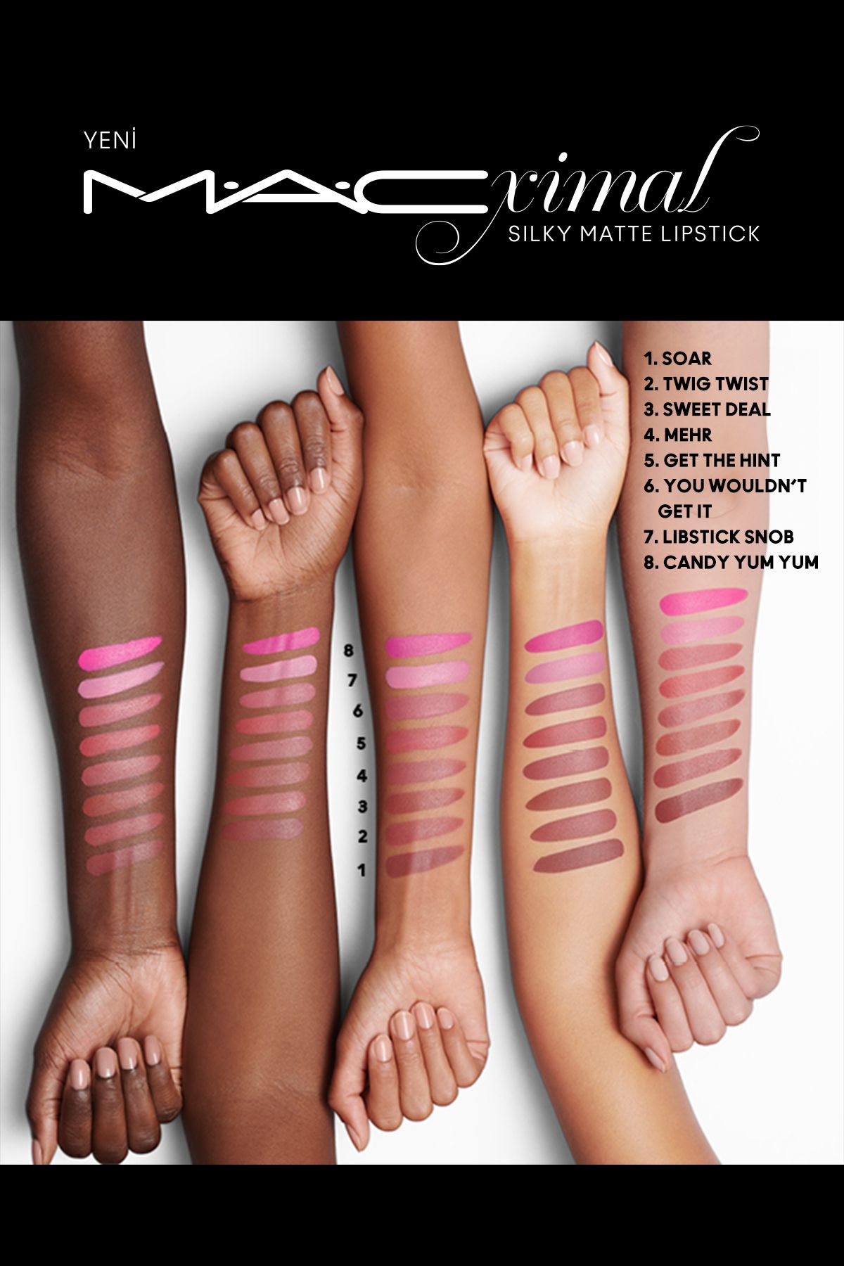 M.A.C-You Wouldn't Get It - M·A·CXIMAL Silky Matte Lipstick Moisturizing Lipstick 3.5 G 6