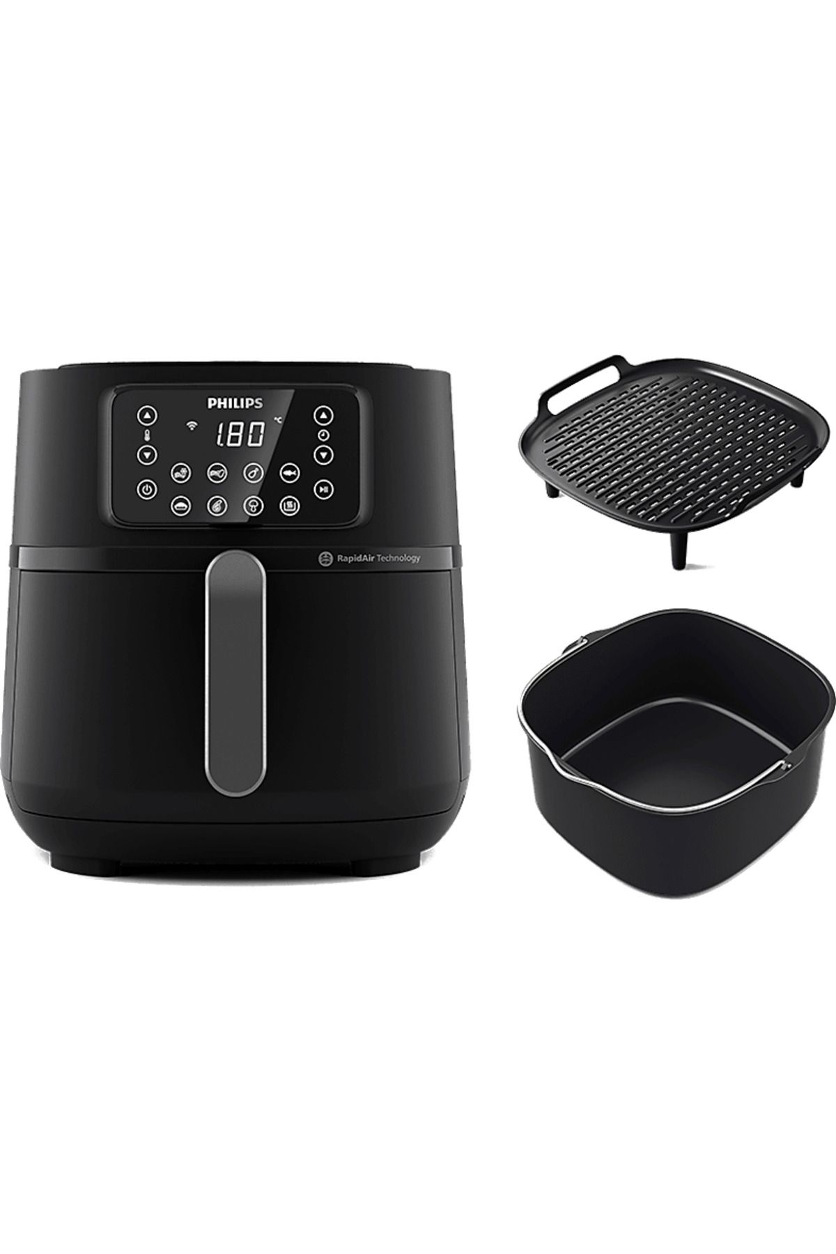 Philips HD9285 96 Airfryer 5000 Serisi XXL Connected Fritoz Siyah Fiyat Yorumlar Trendyol