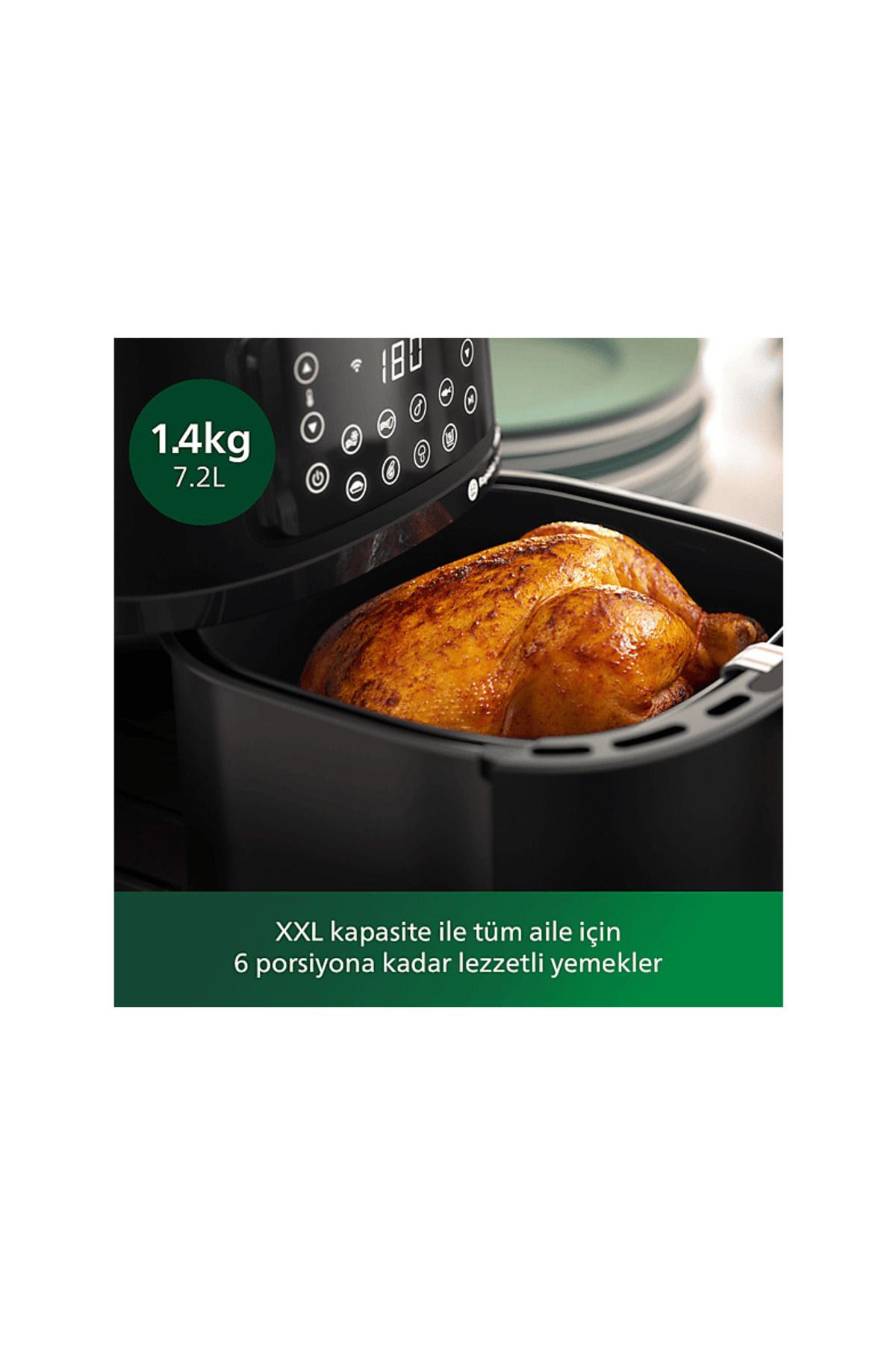 Philips HD9285 96 Airfryer 5000 Serisi XXL Connected Fritoz Siyah Fiyat Yorumlar Trendyol