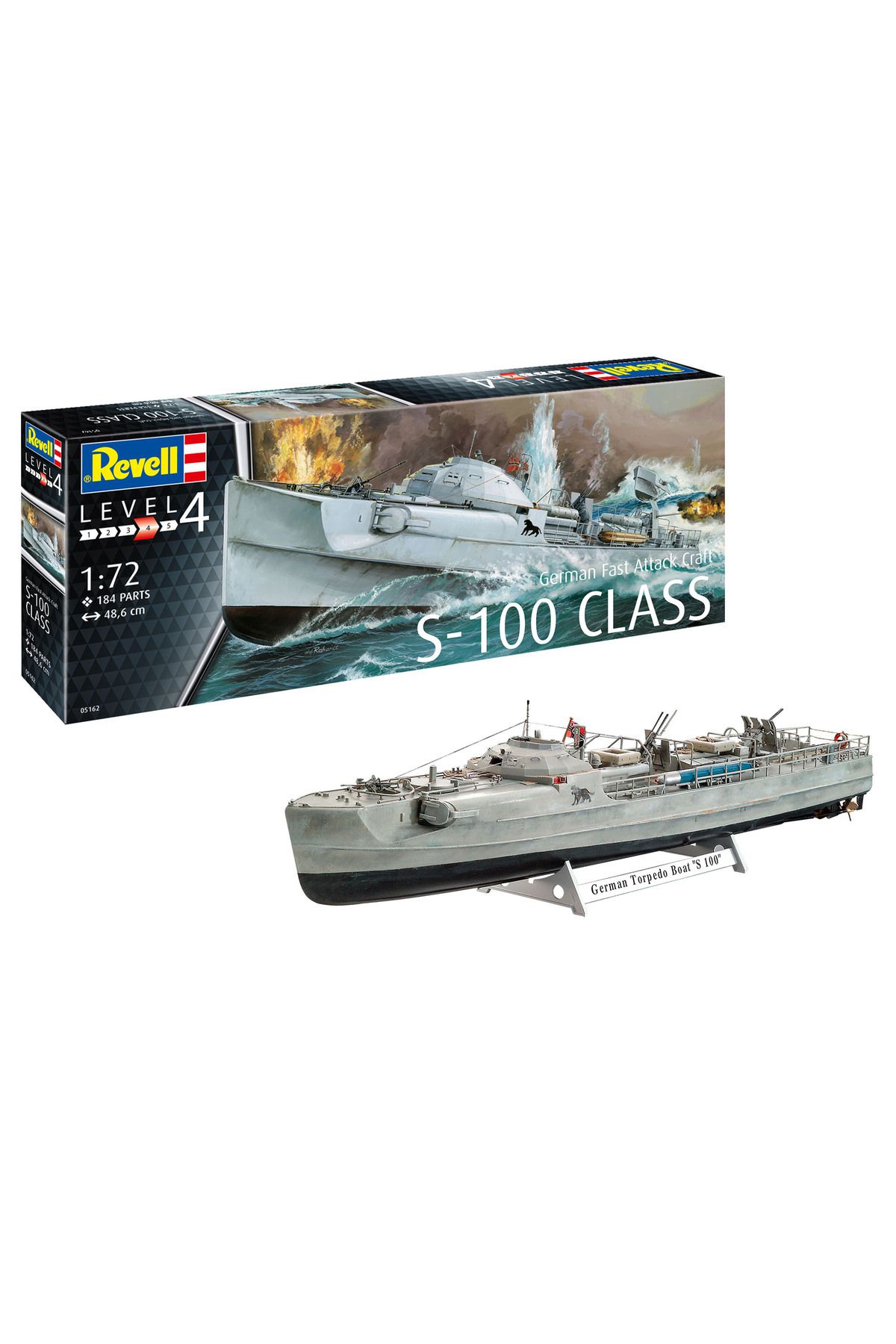 ماکت 1:72 مقیاس آلمانی Schnellboot S مدل کشتی Klass REVELL