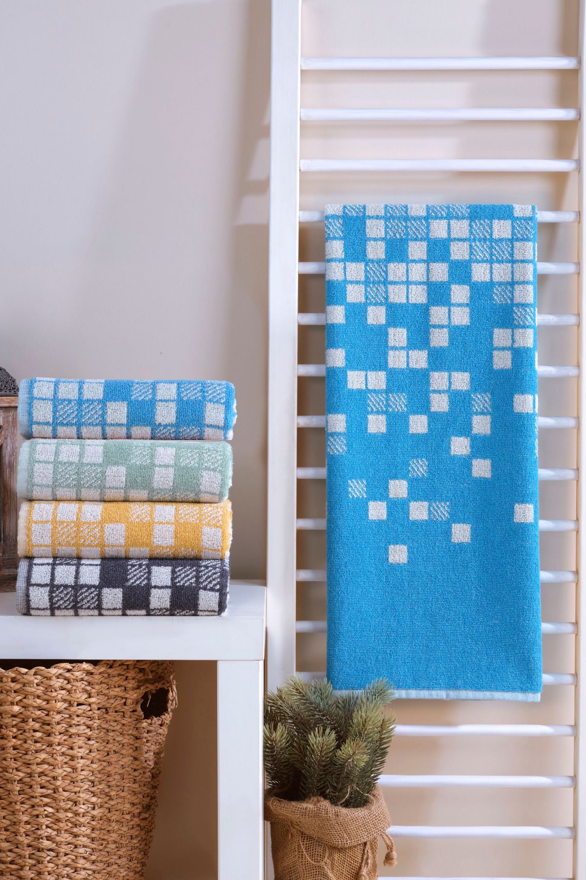 Mariva home-Tetris Set of 4 Towels 3