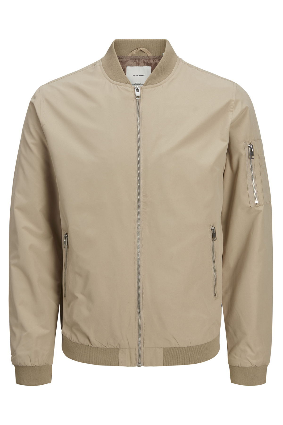 کاپشن مردانه زیپ‌دار مدل Bomber - کد 12165203 - BS جک اند جونز کاپشن Jack & Jones