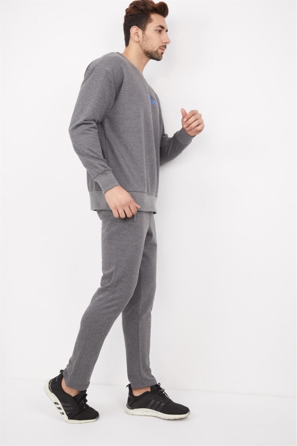 ست گرمکن ورزشی مردانه 3 لباس عروس عروسکی GRAY Escetic