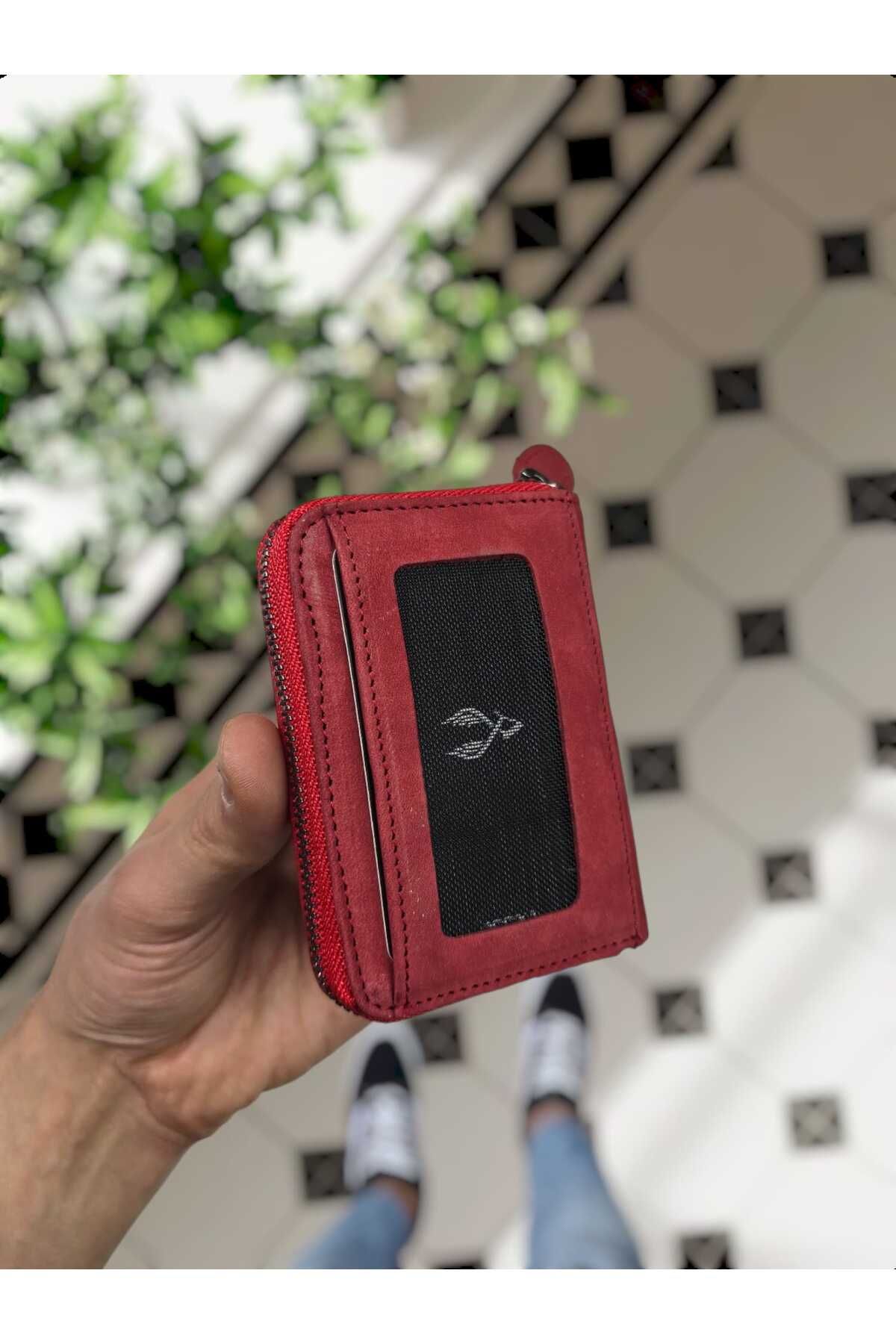 کارت دار زنانه 661 مدل ZIPPER چرمی MODEL مردانه ما از کیسه استفاده می کنیم + KEYCHAIN VİSSO