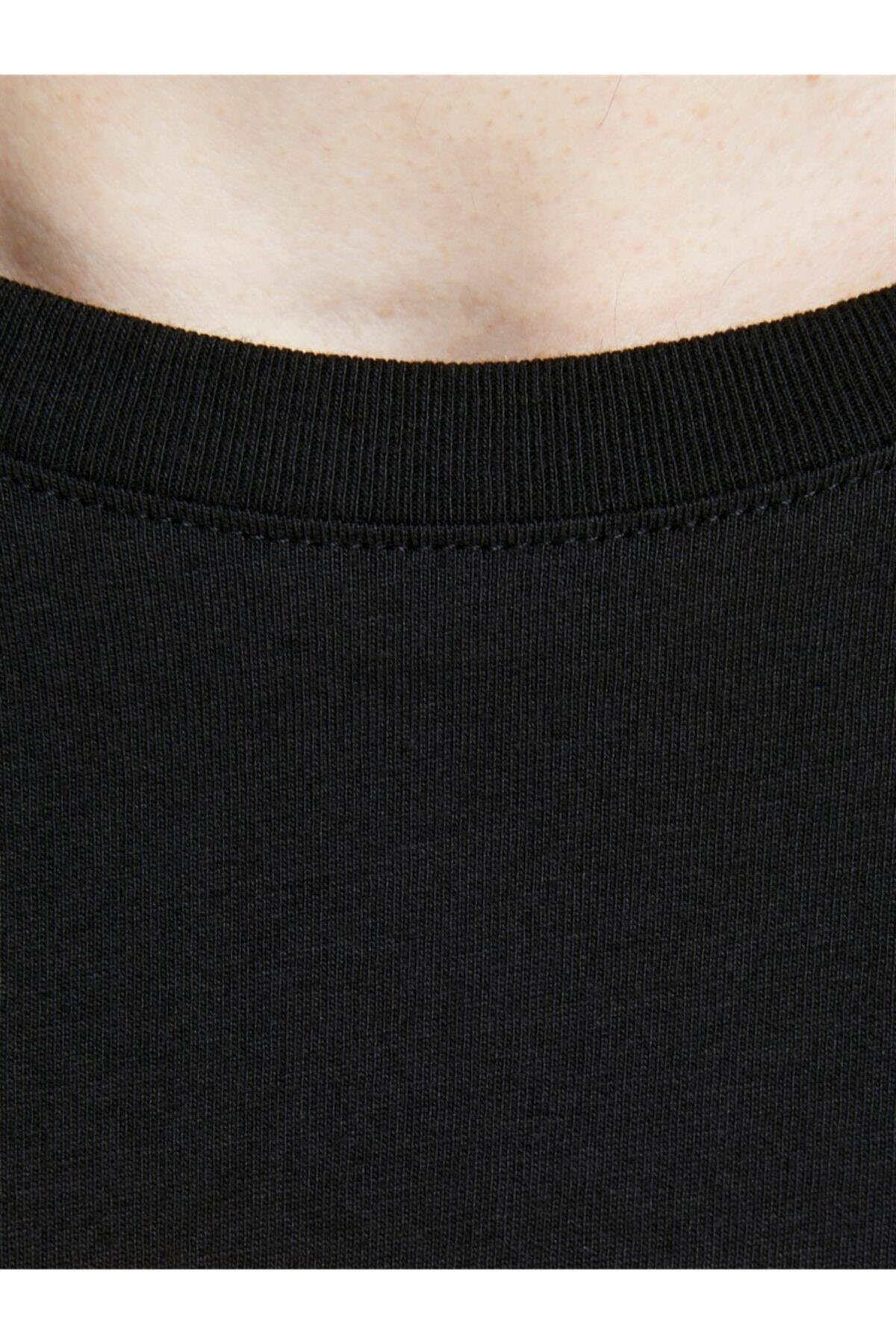 تیشرت مردانه مشکی جک اند جونز | 1YETSBS29291SIY اورجینال - تصویر 5