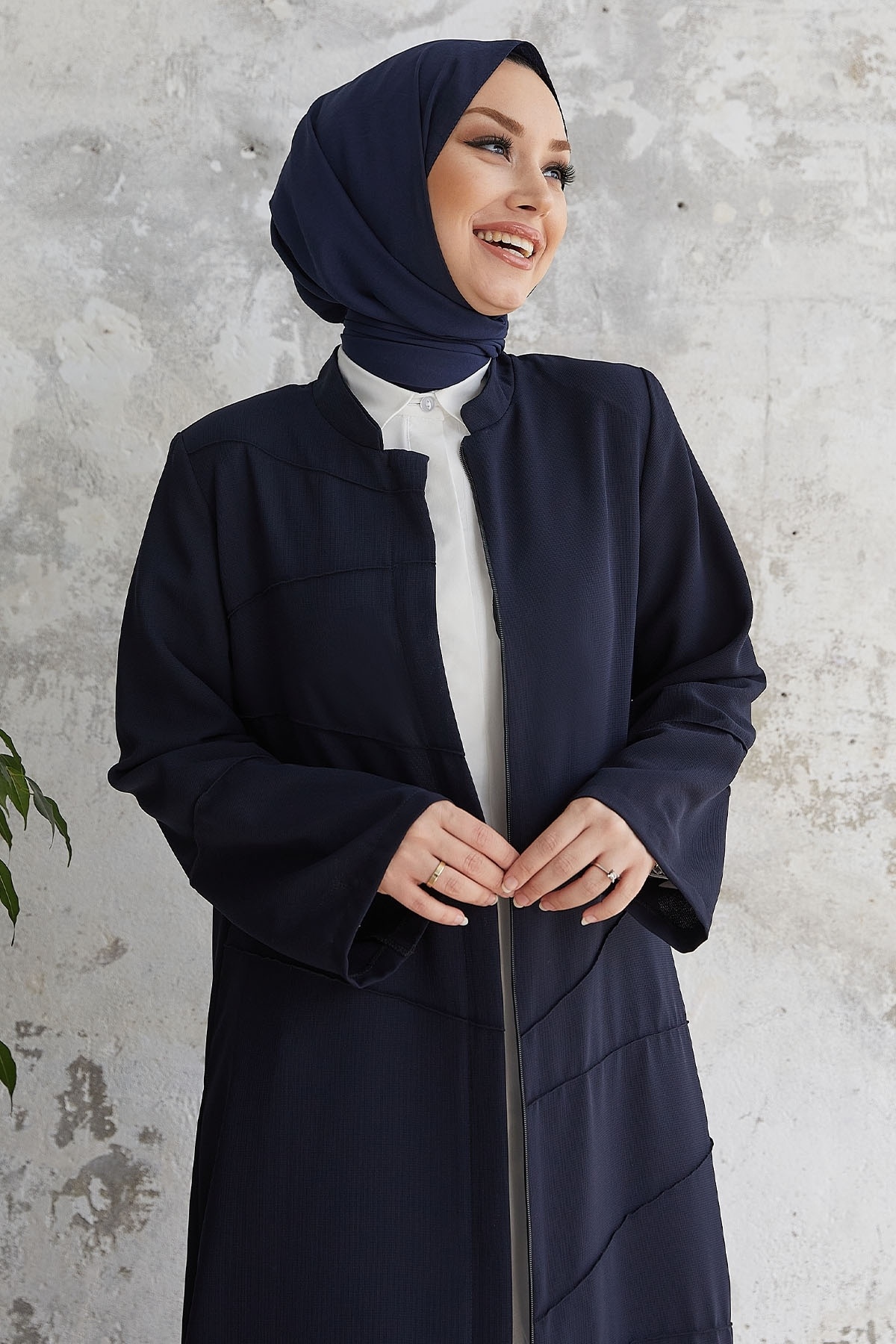 InStyle-Slonovinový vzor potrubí Ferace - námořnická modř 3