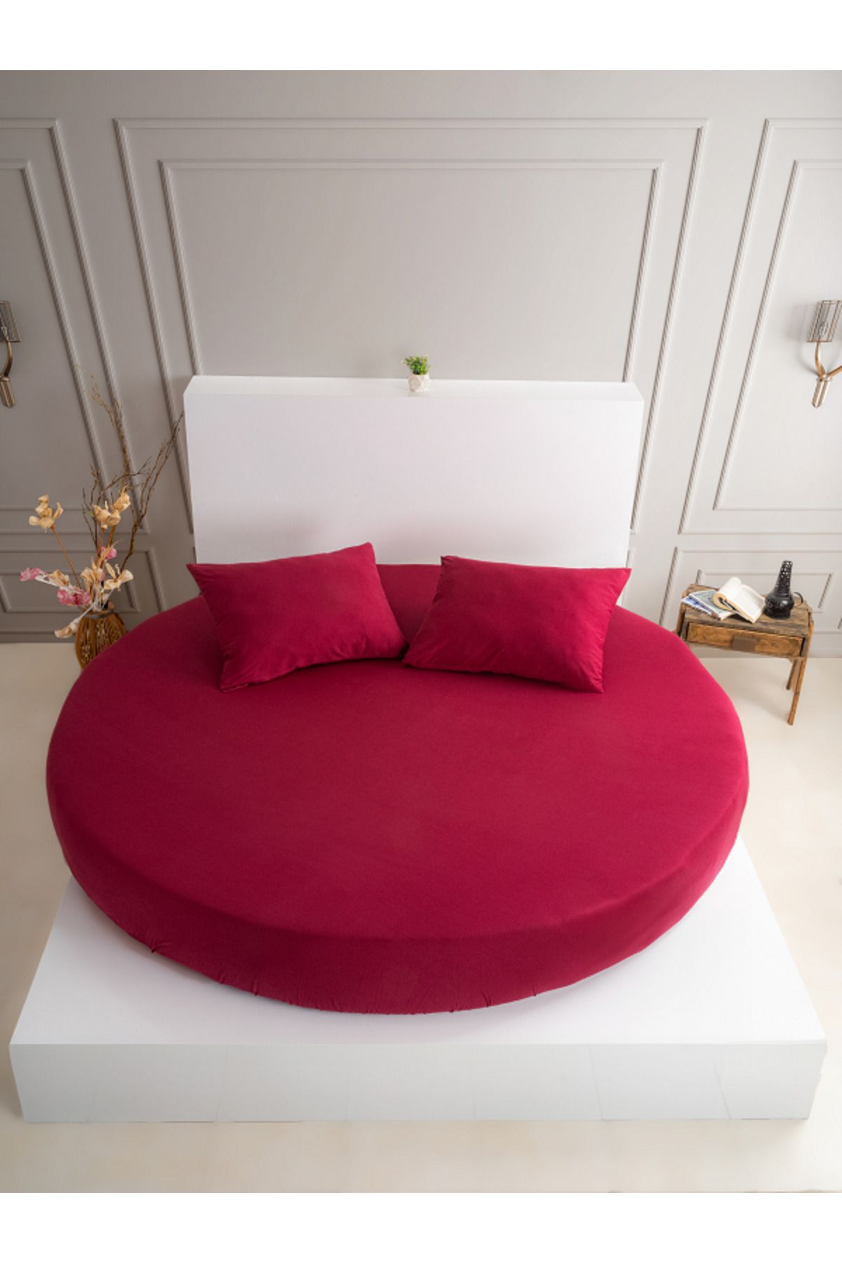 Babylee-Cotton Double Round Bed Sheet Set (220X220) Custom Made 3