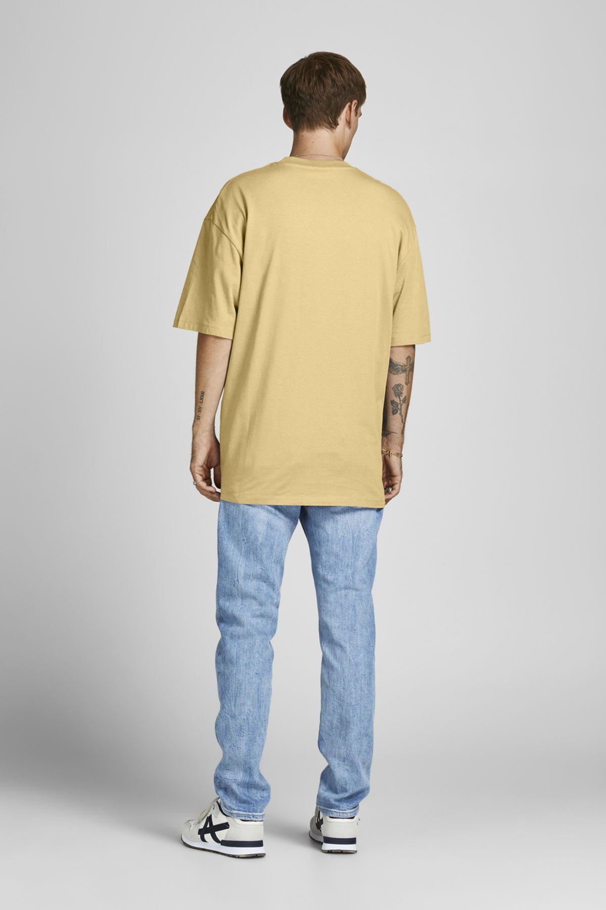 تی شرت زرد مردانه Jack & Jones Jorbrink Tee Ss Crew Neck Noos Jack & Jones