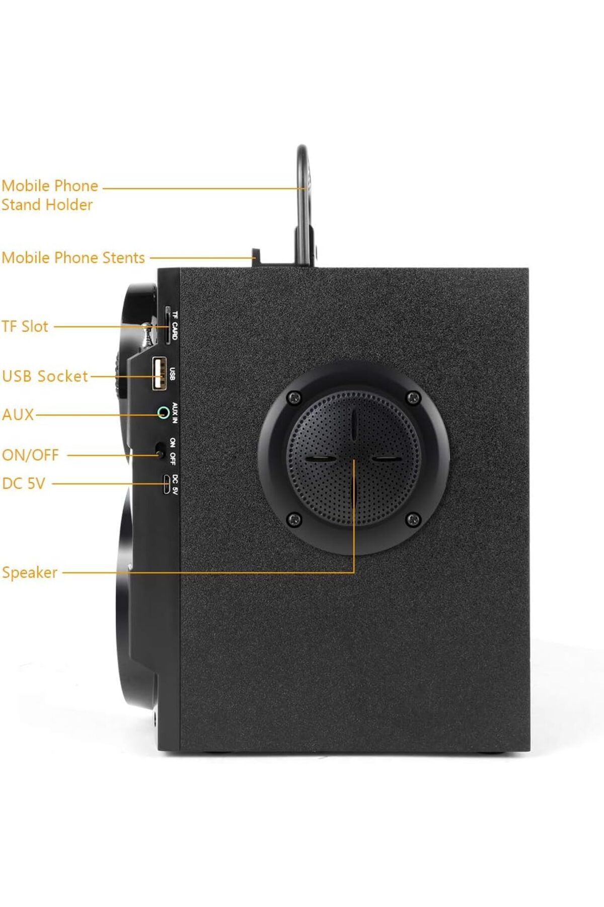 TAMPROAD Subwoofer Baslı Taşınabilir Bluetooth Hoparlör Kablosuz