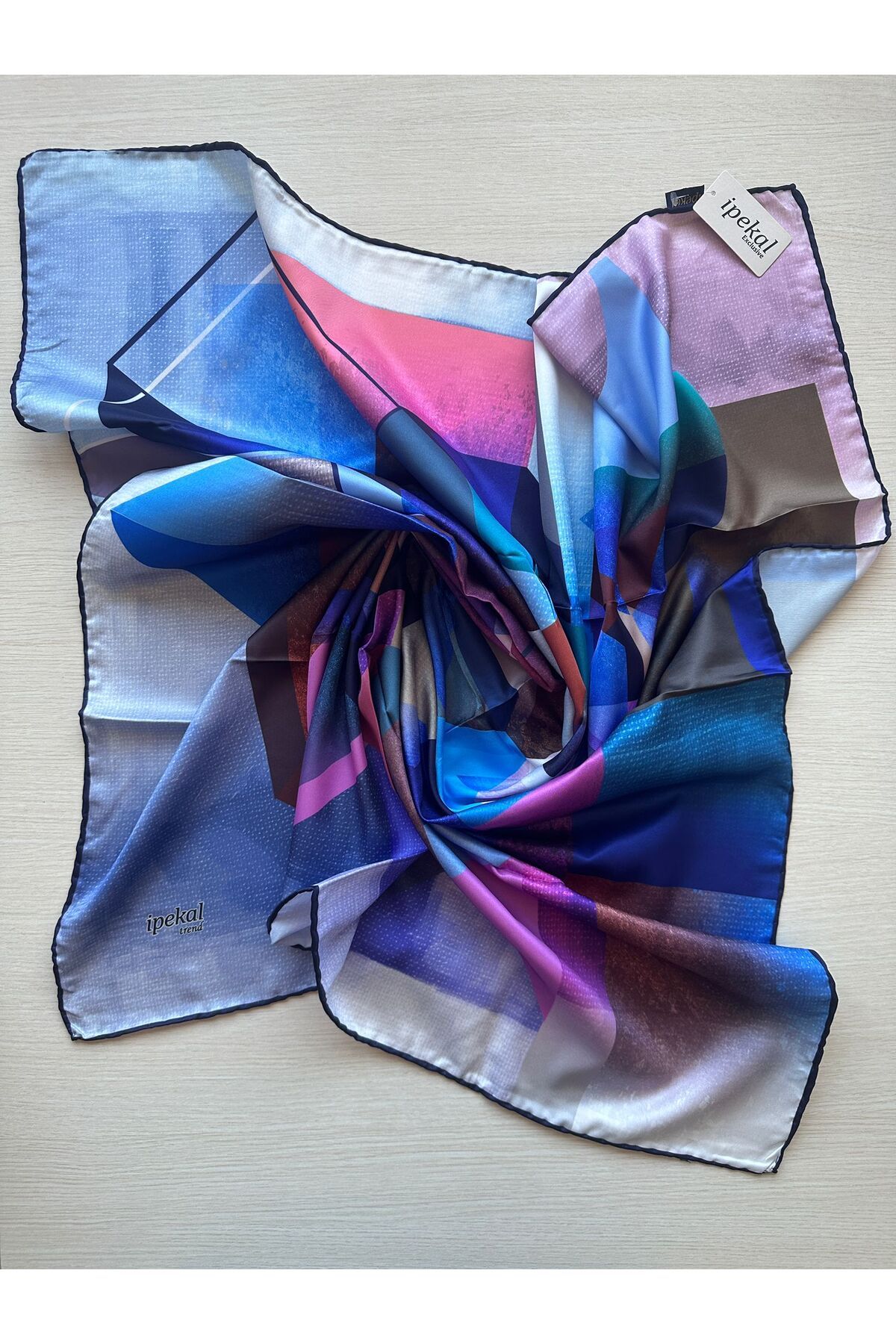 İpekal-Trend Digital Printing Triangle Patterned Royan Scarf Pattern 5 Colors 10 5