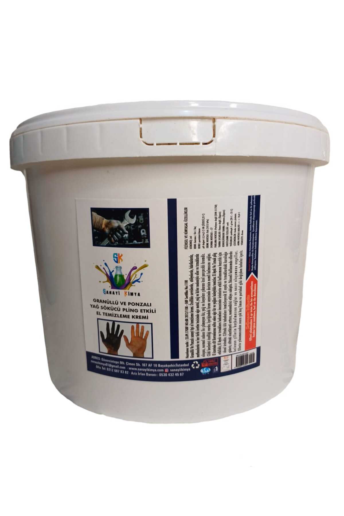 Endüstriyel Kumlu Ponzalı El Temizleme Kremi 15 Kg