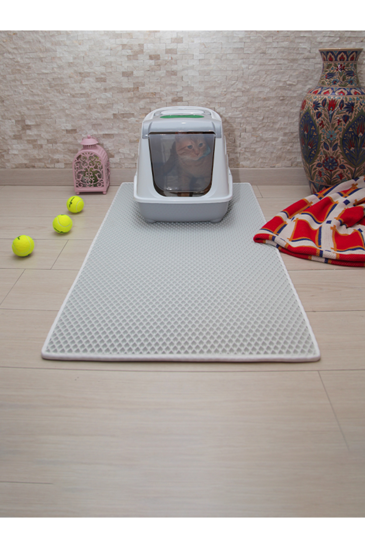 MOD10 60x110 CM KEDİ TUVALETİ ÖNÜ PASPASI KEDİ KUMU PASPASI