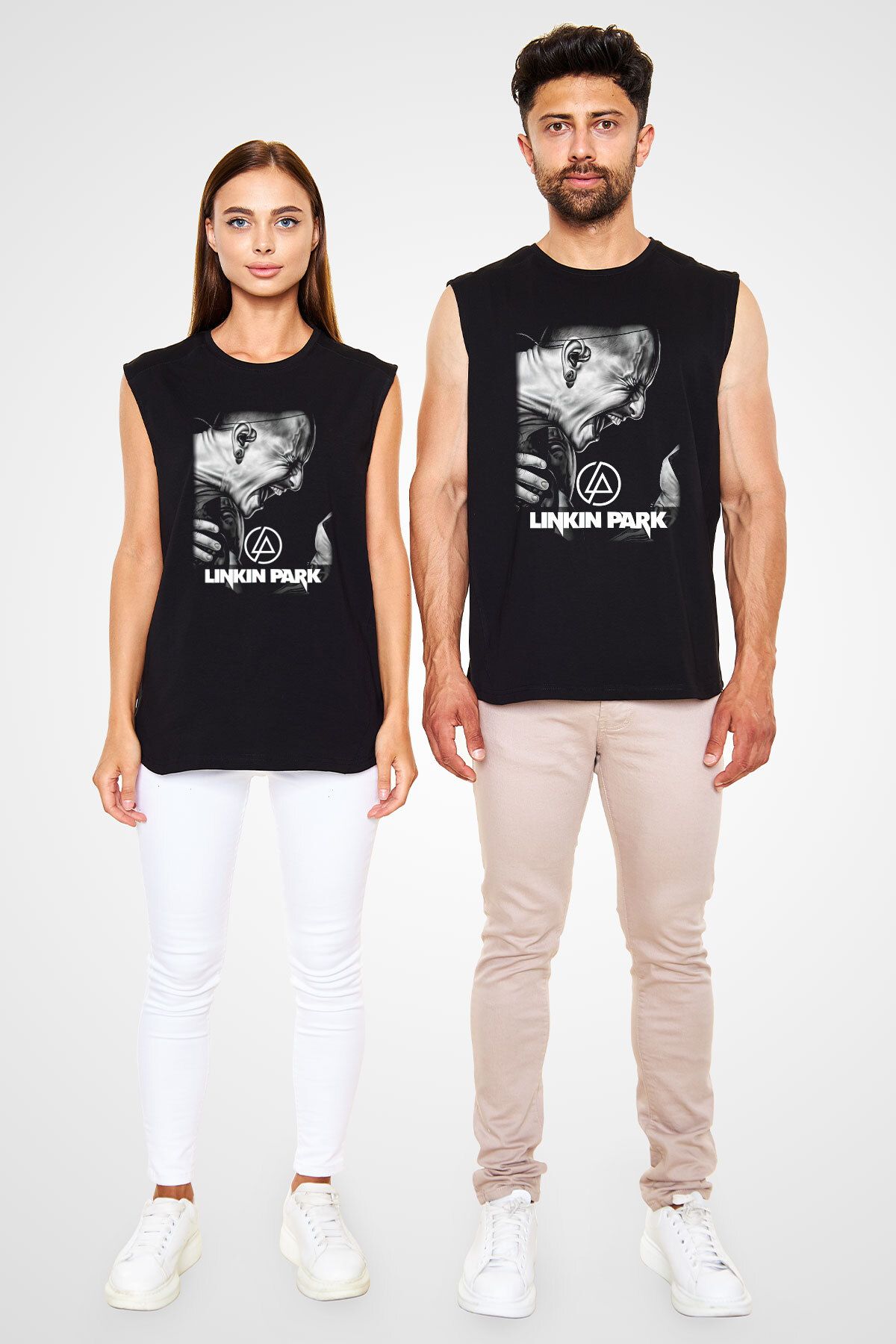 tf tişörtfabrikası-Tricou fără mâneci Linkin Park negru 4