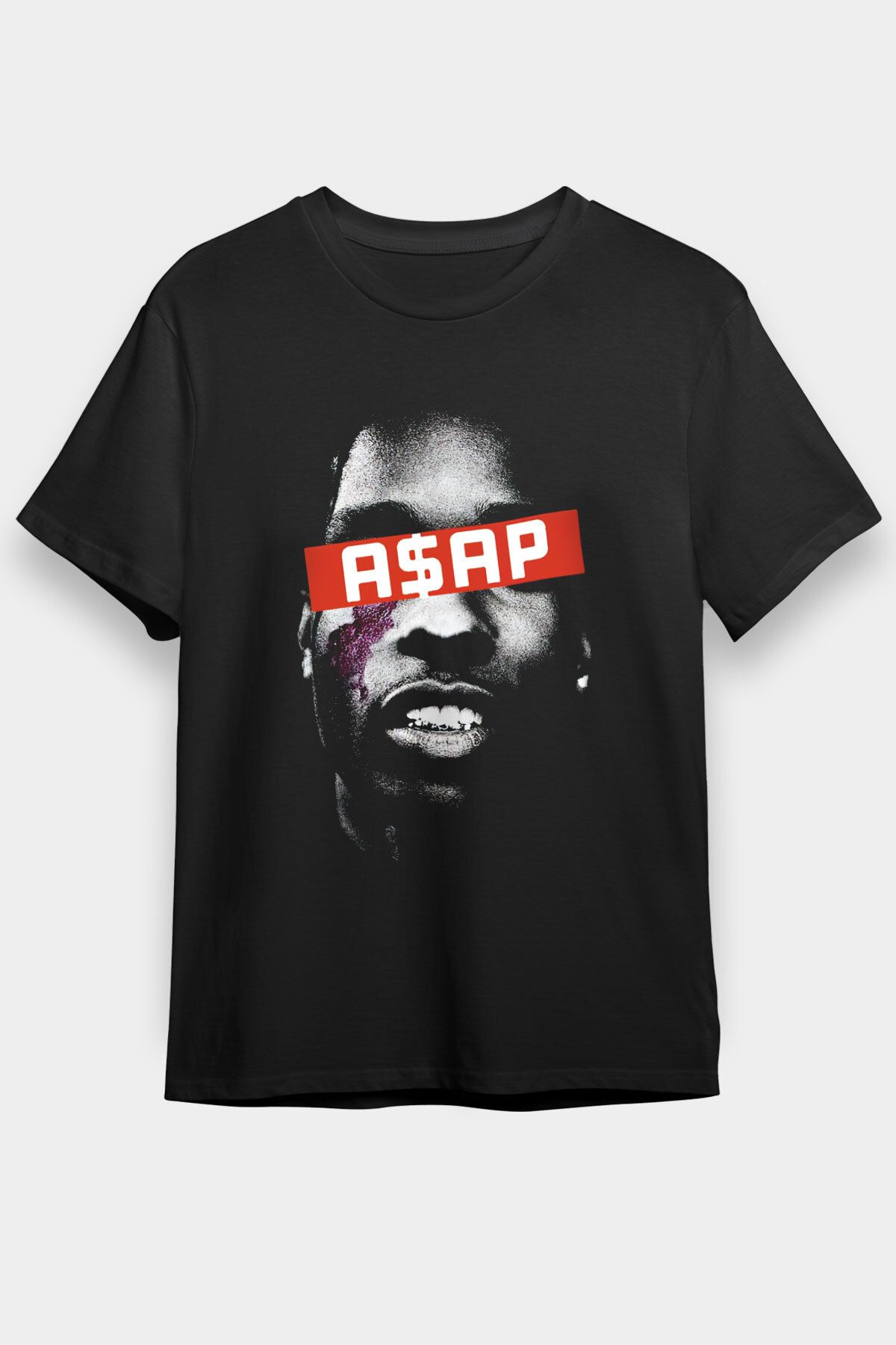 tf tişörtfabrikası Tricou Unisex Asap Rocky Black Unisex - XL