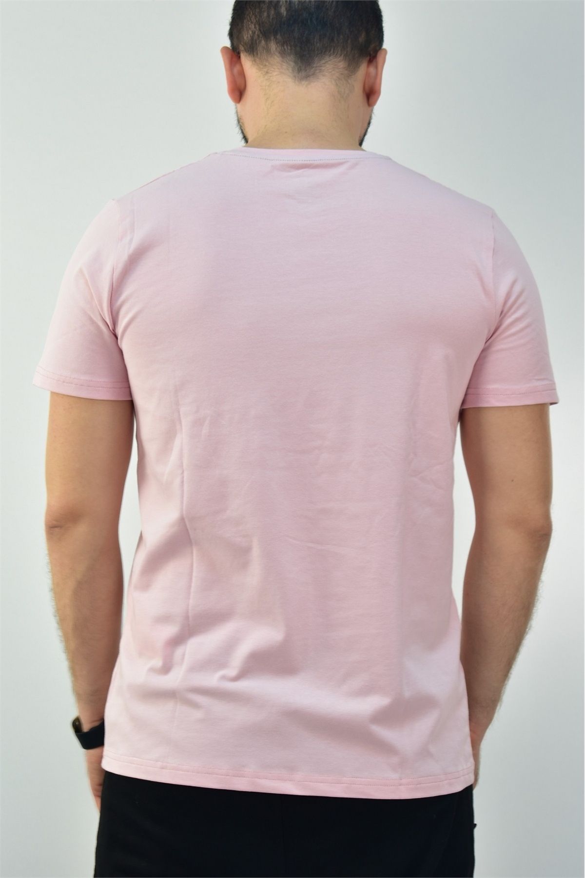 تی شرت ورزشی مردانه پودر SLIMFIT 95 ٪ پنبه سودی تنفس تنفسی 0780 Escetic