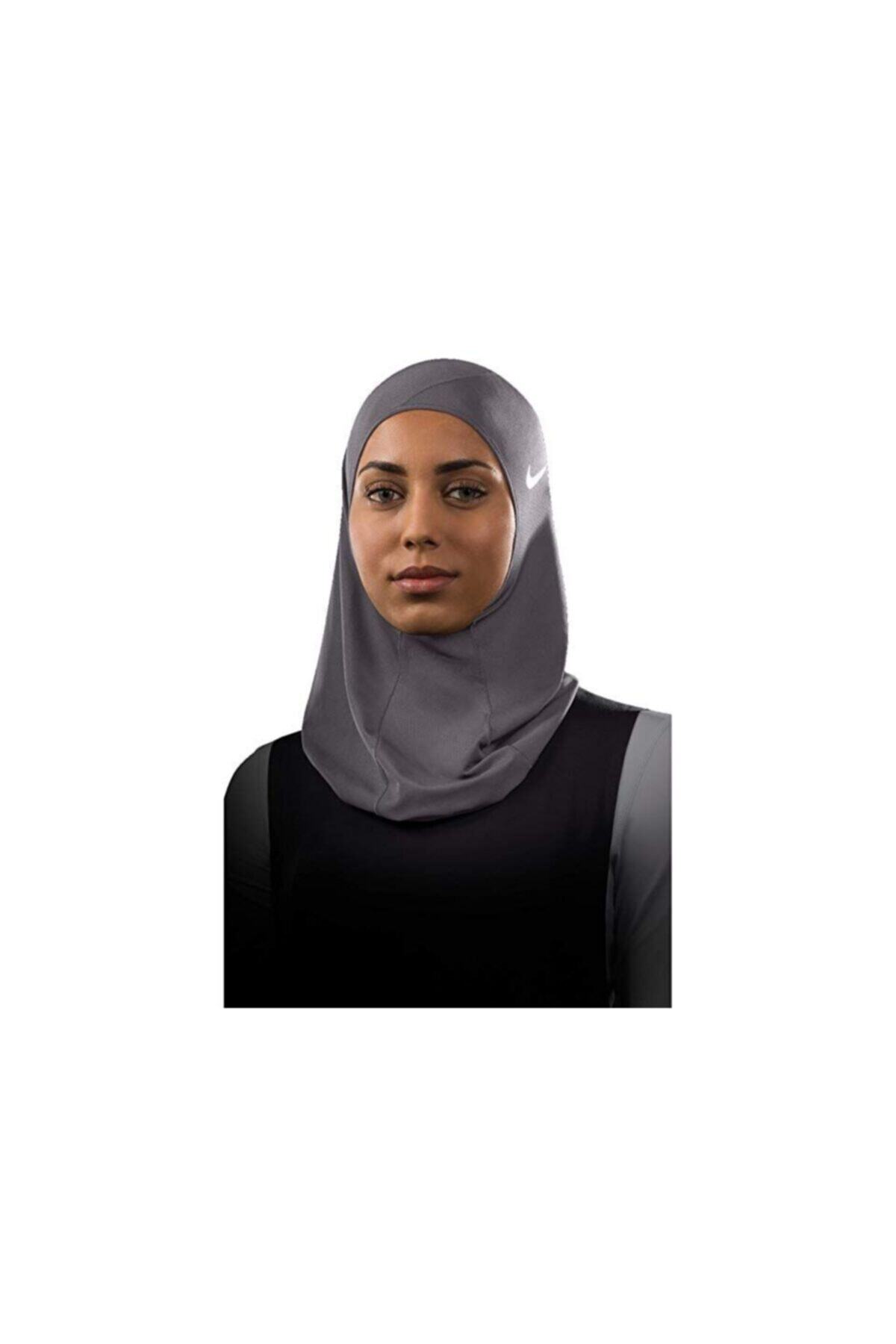 Nike Kadın Koyu Gri Pro Printed Hijab 