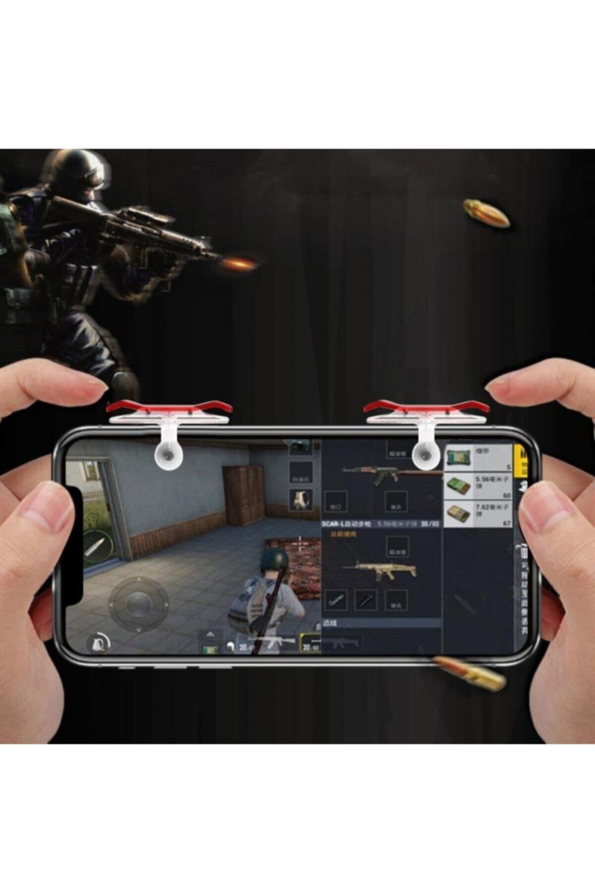 Metal Pubg Tetik Ateş Tetiği Düğmesi M24 Oyun Adaptörü Fortnite Gamepad 3