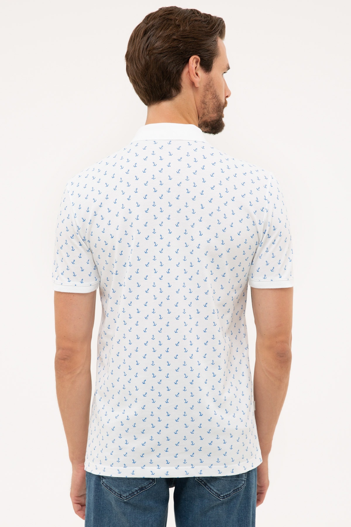 پولوشرت مردانه طرح دار آستین کوتاه | پیر کاردین Pierre Cardin G021SZ011.000.1108258 - تصویر 3