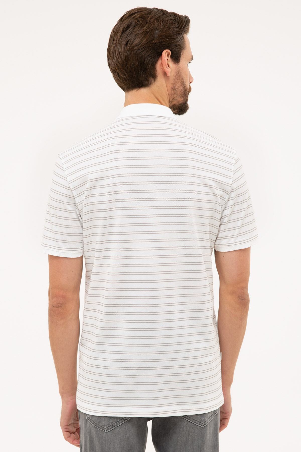 تیشرت یقه پلو مردانه راسته آستین کوتاه | پیر کاردین Pierre Cardin G021SZ011.000.1107021 - تصویر 3