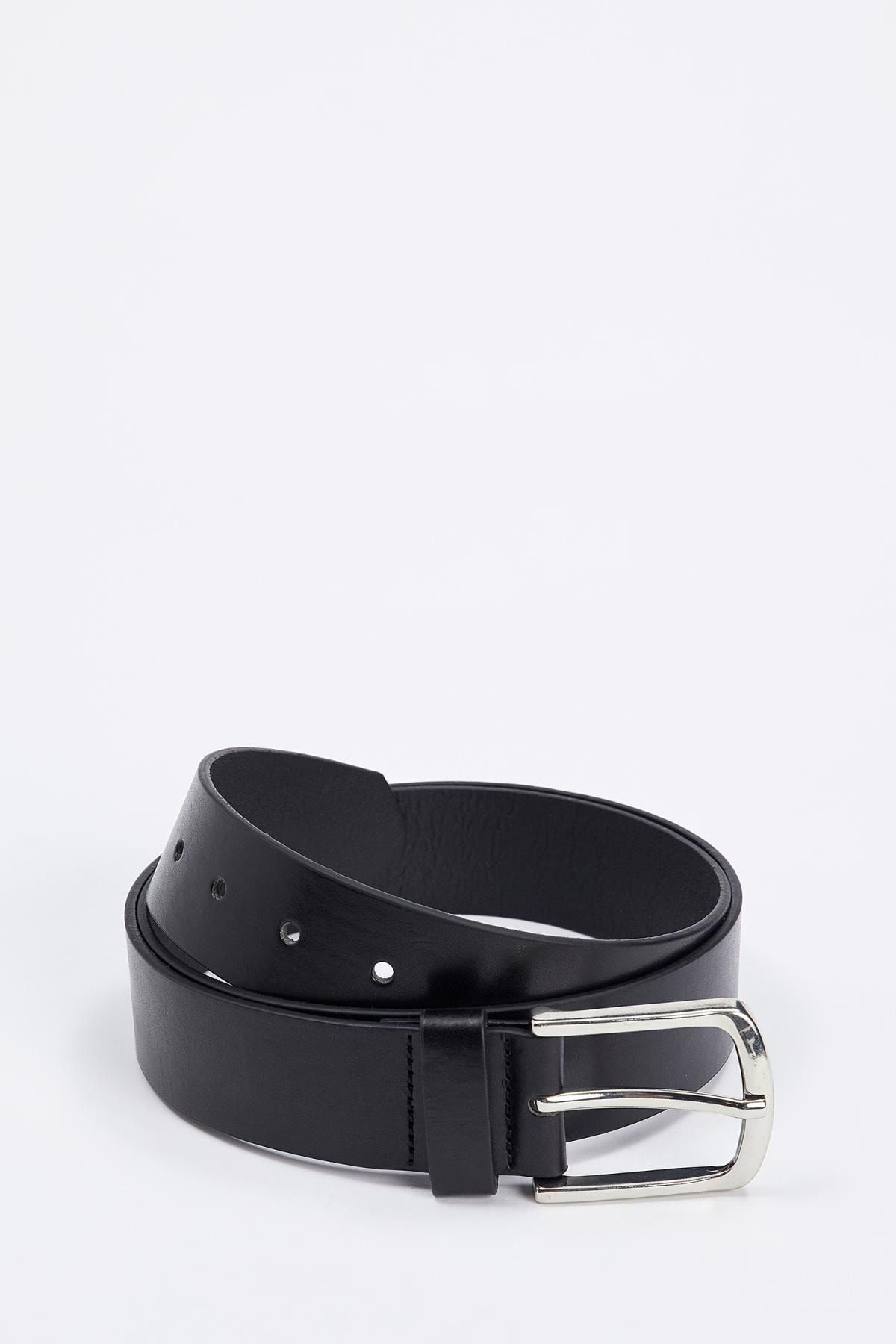 Defacto Erkek Black Red Deri Gorunumlu Kemer R8490az20au Trendyol