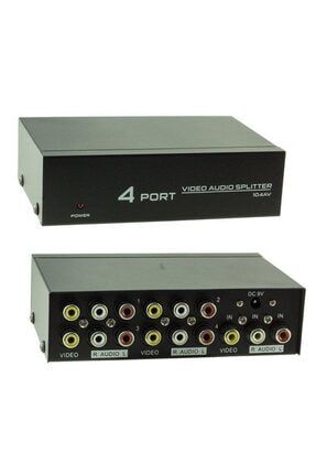 Port Audio Video Splitter Çoklayıcı Av-104 4 4831
