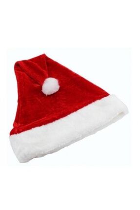 Noel Baba Şapkası Kadife Yetişkin EFZ1020
