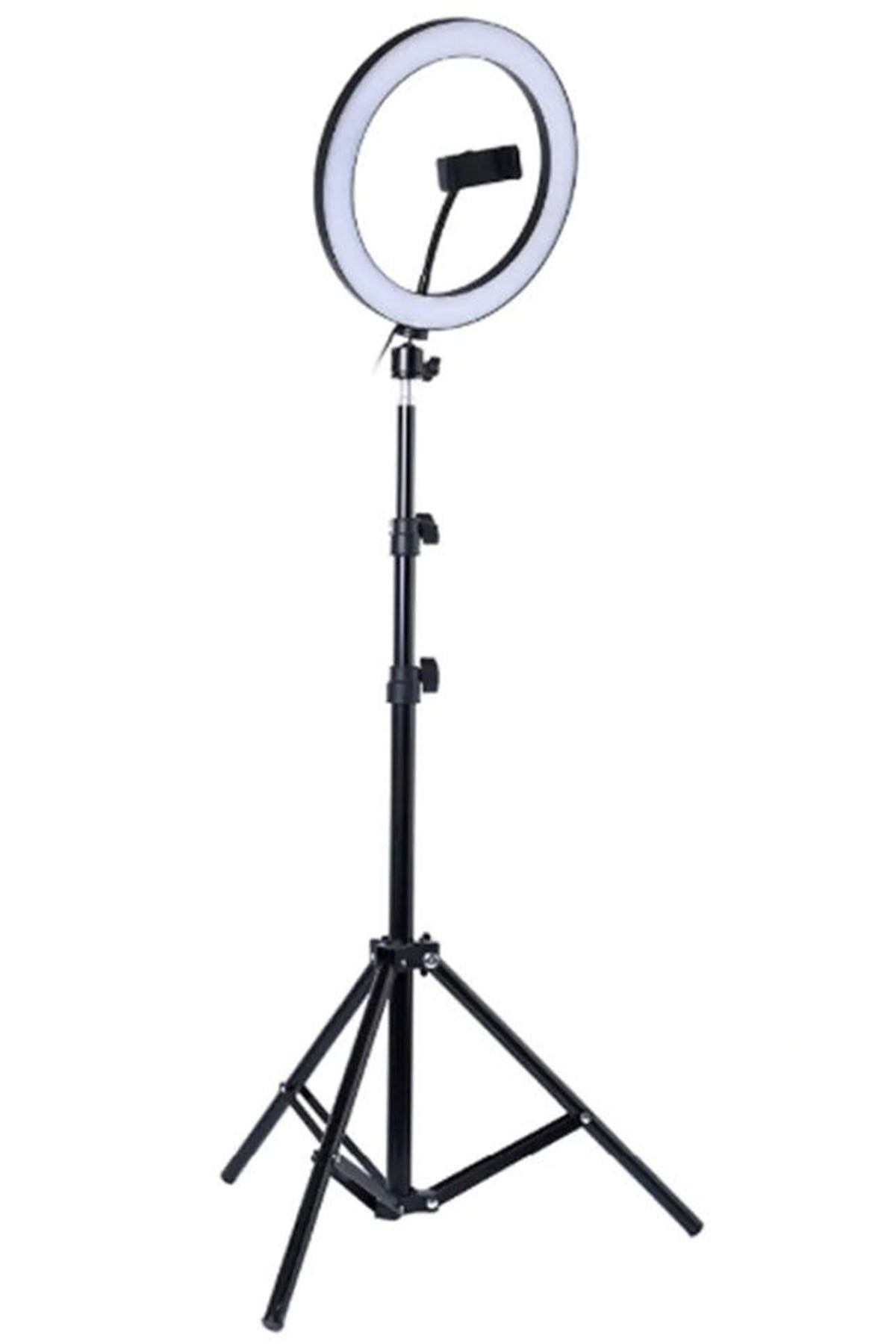 Youtuber Led Selfie Light Tripod with Phone Holder 10 Inch 2.1 M