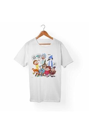 Unisex Çocuk Beyaz 1Regular Show Tişört B4184