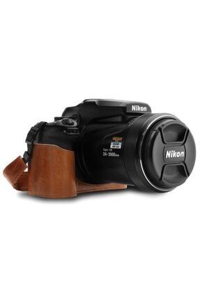 Nikon Coolpix P1000 tek Dip Deri Fotoğraf Makinesi Kılıfı B07J1R9Q14