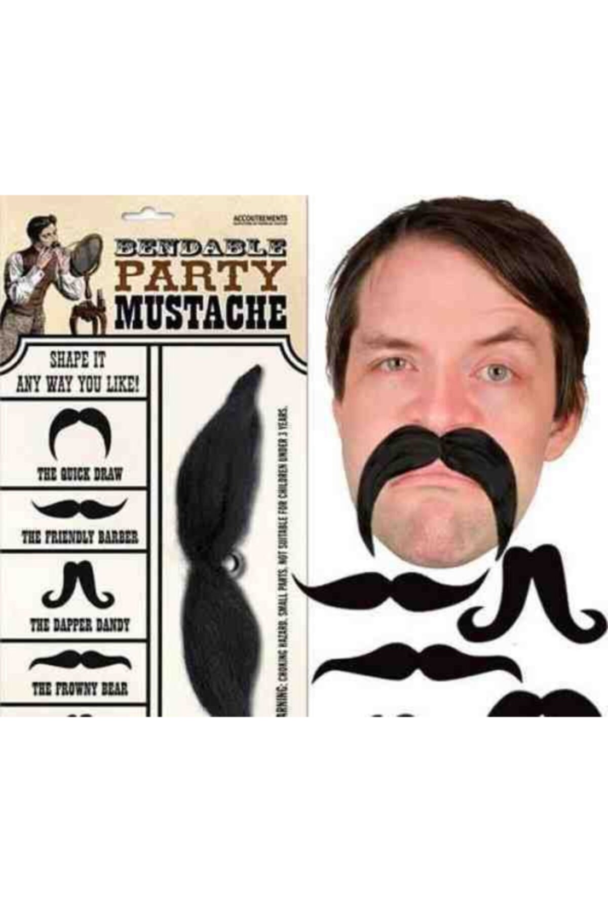 Carneil Mustache Takma Bıyık Şaka Sihir Malzeme