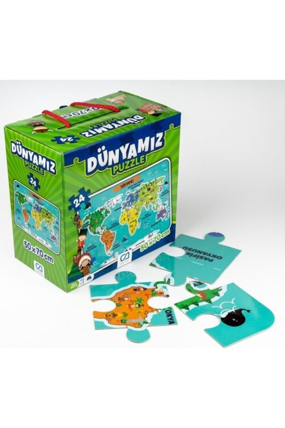 CA Games 24 Parça Dünyamiz Maxi Boy Eğitici Puzzle Ca.5025